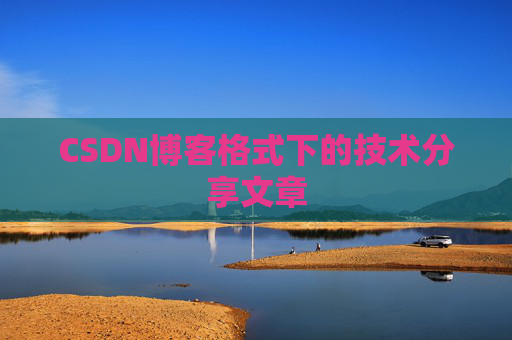 CSDN博客格式下的技术分享文章